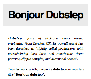 bonjourdubstep | un mix dubstep par jour